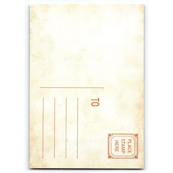 Vintage Blue Coat Santa Claus Outside Christmas Lithograph Postcard 5.5x4" - Picture 2 of 2